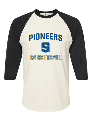 Stillwater Pioneers Basketball #1 Women's Baseball T-Shirt