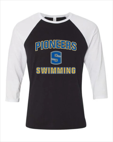 Stillwater Pioneers Swimming Women's Baseball T-Shirt
