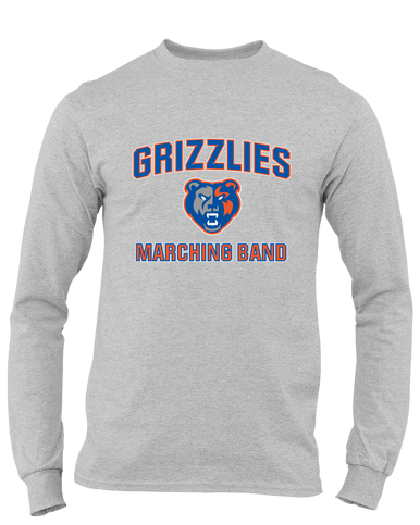 Grand Oaks Grizzlies Marching Band Men's LS T-Shirt
