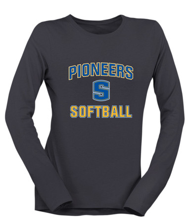 Stillwater Pioneers Softball #1 Women's Premium LS T-Shirt