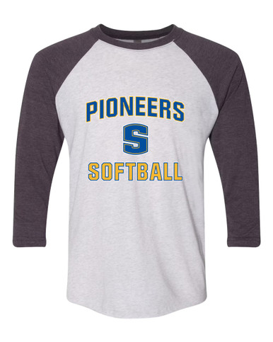 Stillwater Pioneers Softball #1 Women's Baseball T-Shirt