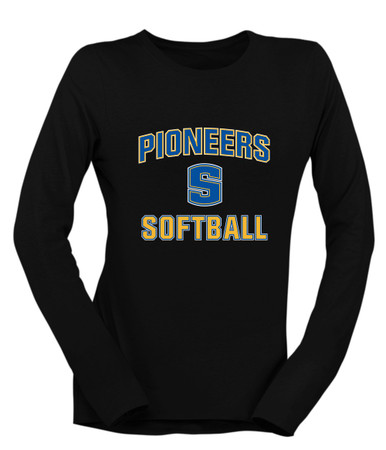 Stillwater Pioneers Softball #1 Women's LS T-Shirt