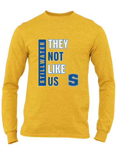 Stillwater Pioneers They Not Like Us #1 Men's LS T-Shirt