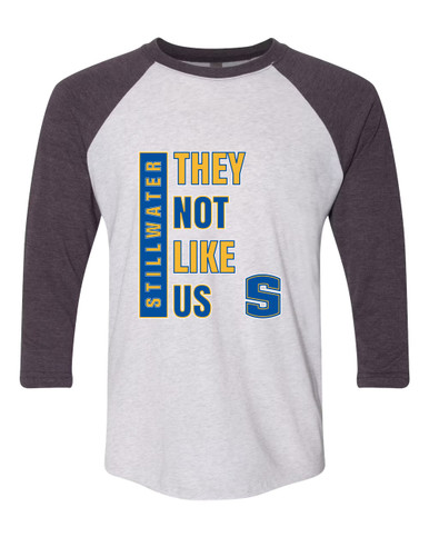 Stillwater Pioneers They Not Like Us #1 Men's Baseball T-Shirt
