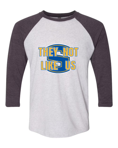 Stillwater Pioneers They Not Like Us #2 Women's Baseball T-Shirt