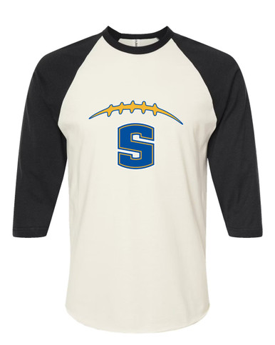 Stillwater Pioneers Football #2 Women's Baseball T-Shirt