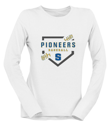 Stillwater Pioneers Baseball #2 Women's LS T-Shirt