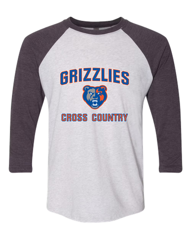Grand Oaks Grizzlies Cross Country Men's Baseball T-Shirt