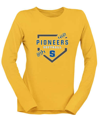 Stillwater Pioneers Softball #2 Women's LS T-Shirt