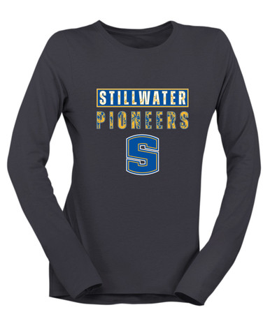 Stillwater Pioneers Mascot #9 Women's Premium LS T-Shirt