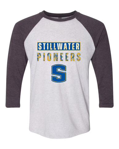Stillwater Pioneers Mascot #9 Women's Baseball T-Shirt