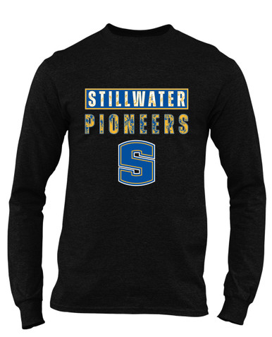 Stillwater Pioneers Mascot #9 Men's LS T-Shirt