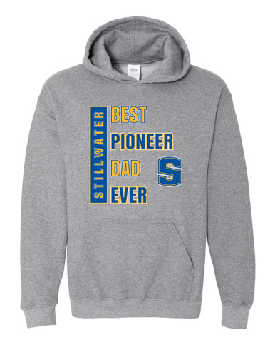 Stillwater Pioneers Best Pioneer Dad Men's Hoodie