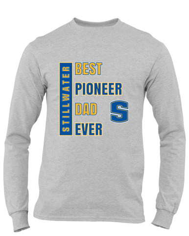 Stillwater Pioneers Best Pioneer Dad Men's LS T-Shirt