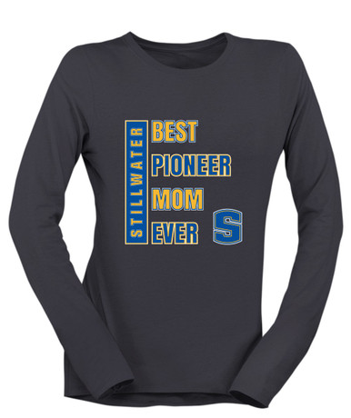 Stillwater Pioneers Best Pioneer Mom Women's LS T-Shirt