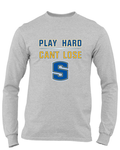 Stillwater Pioneers Play Hard, Can't Lose Men's LS T-Shirt