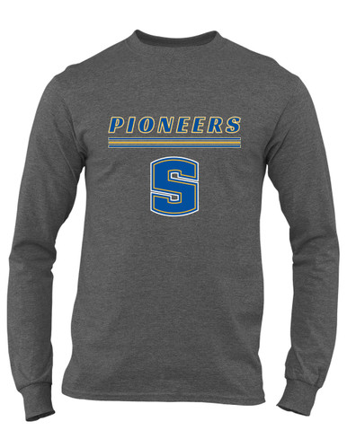 Stillwater Pioneers Mascot #8 Men's LS T-Shirt