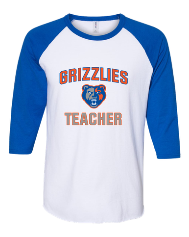 Grand Oaks Grizzlies Teacher Women's Baseball T-Shirt
