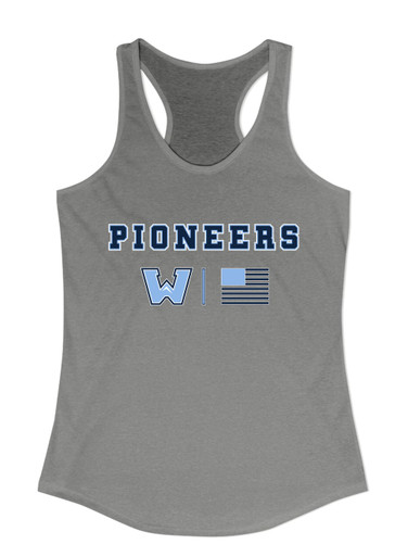 Watauga Pioneers Team Colors Flag Women's Tank Top