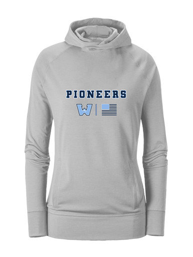 Watauga Pioneers Team Colors Flag Women's Hoodie