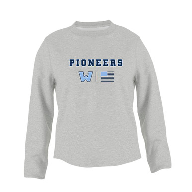 Watauga Pioneers Team Colors Flag Women's Sweatshirt