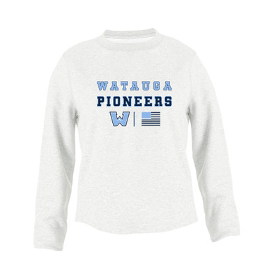 Watauga Pioneers Spirit Flag Women's Sweatshirt