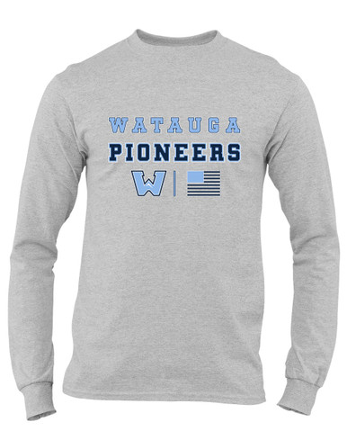 Watauga Pioneers Spirit Flag Men's Premium LS T-Shirt