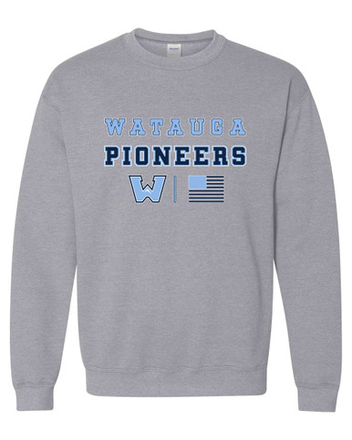 Watauga Pioneers Spirit Flag Men's Sweatshirt