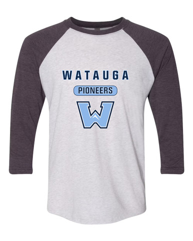 Watauga Pioneers Mascot #3 Women's Baseball T-Shirt