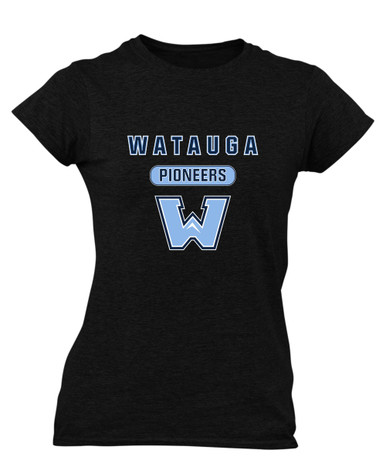 Watauga Pioneers Mascot #3 Women's Premium SS T-Shirt