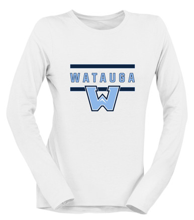 Watauga Pioneers Mascot #4 Women's Premium LS T-Shirt