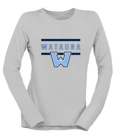 Watauga Pioneers Mascot #4 Women's LS T-Shirt