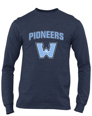 Watauga Pioneers Mascot #6 Men's Premium LS T-Shirt