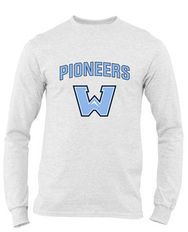 Watauga Pioneers Mascot #6 Men's LS T-Shirt