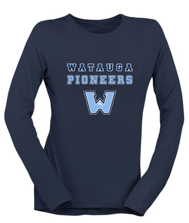 Watauga Pioneers Spirit Women's LS T-Shirt