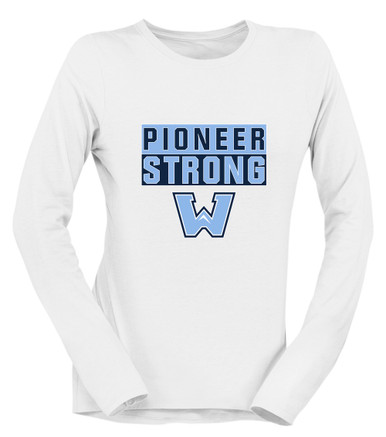 Watauga Pioneers Strong #1 Women's LS T-Shirt
