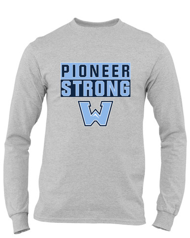 Watauga Pioneers Strong #1 Men's LS T-Shirt