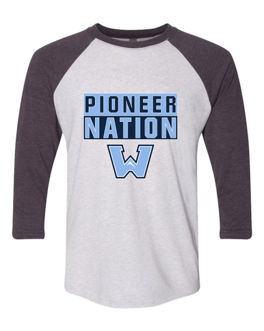Watauga Pioneers Nation #1 Women's Baseball T-Shirt