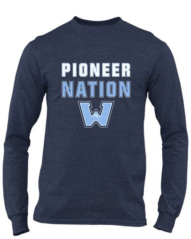Watauga Pioneers Nation #2 Men's LS T-Shirt