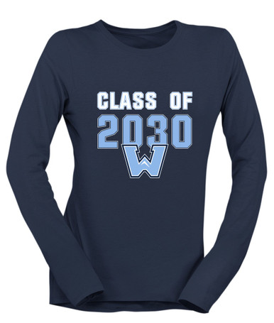Watauga Pioneers Class of 2030 Women's LS T-Shirt