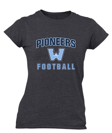 Watauga Pioneers Football #1 Women's SS T-Shirt