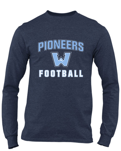 Watauga Pioneers Football #1 Men's Premium LS T-Shirt