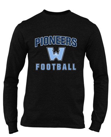 Watauga Pioneers Football #1 Men's LS T-Shirt