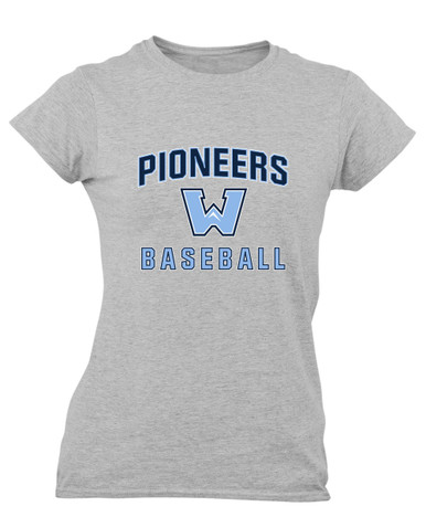 Watauga Pioneers Baseball #1 Women's Premium SS T-Shirt
