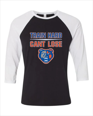 Grand Oaks Grizzlies Train Hard, Can't Lose Women's Baseball T-Shirt