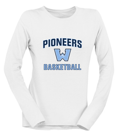 Watauga Pioneers Basketball #1 Women's Premium LS T-Shirt