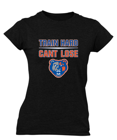 Grand Oaks Grizzlies Train Hard, Can't Lose Women's SS T-Shirt