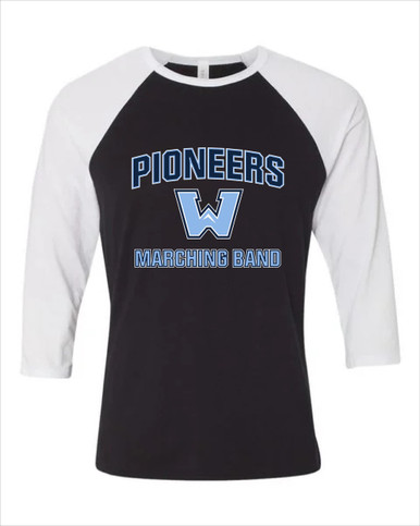 Watauga Pioneers Marching Band Men's Baseball T-Shirt