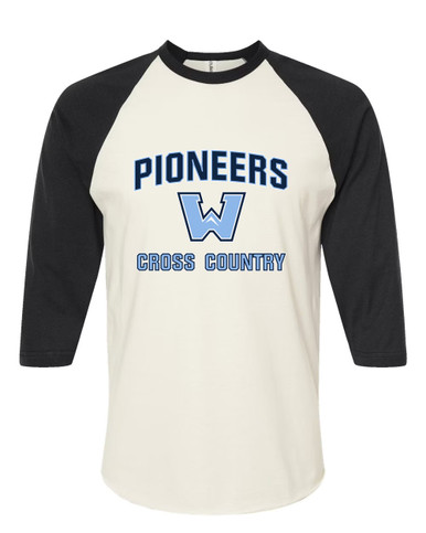 Watauga Pioneers Cross Country Women's Baseball T-Shirt