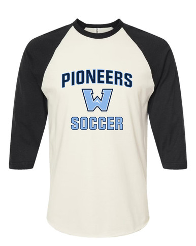 Watauga Pioneers Soccer #1 Men's Baseball T-Shirt